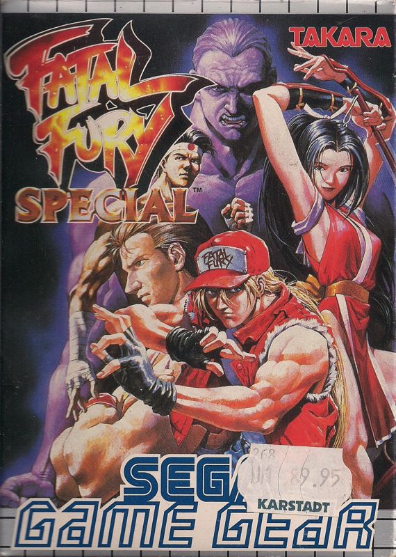 Fatal Fury Special box art for Sega Game Gear
